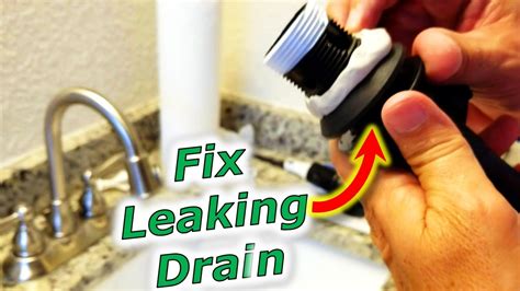 How to fix leak in bathroom sink at rubber gasket of。